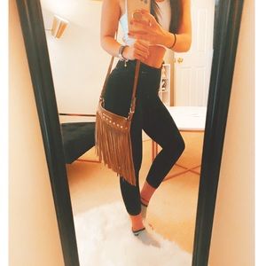 Michael Kors Billy Suede Fringe Crossbody Bag